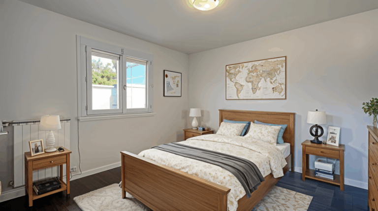 Chambre 3 - rez-de-chaussée- aménagement chambre parentale avec IA